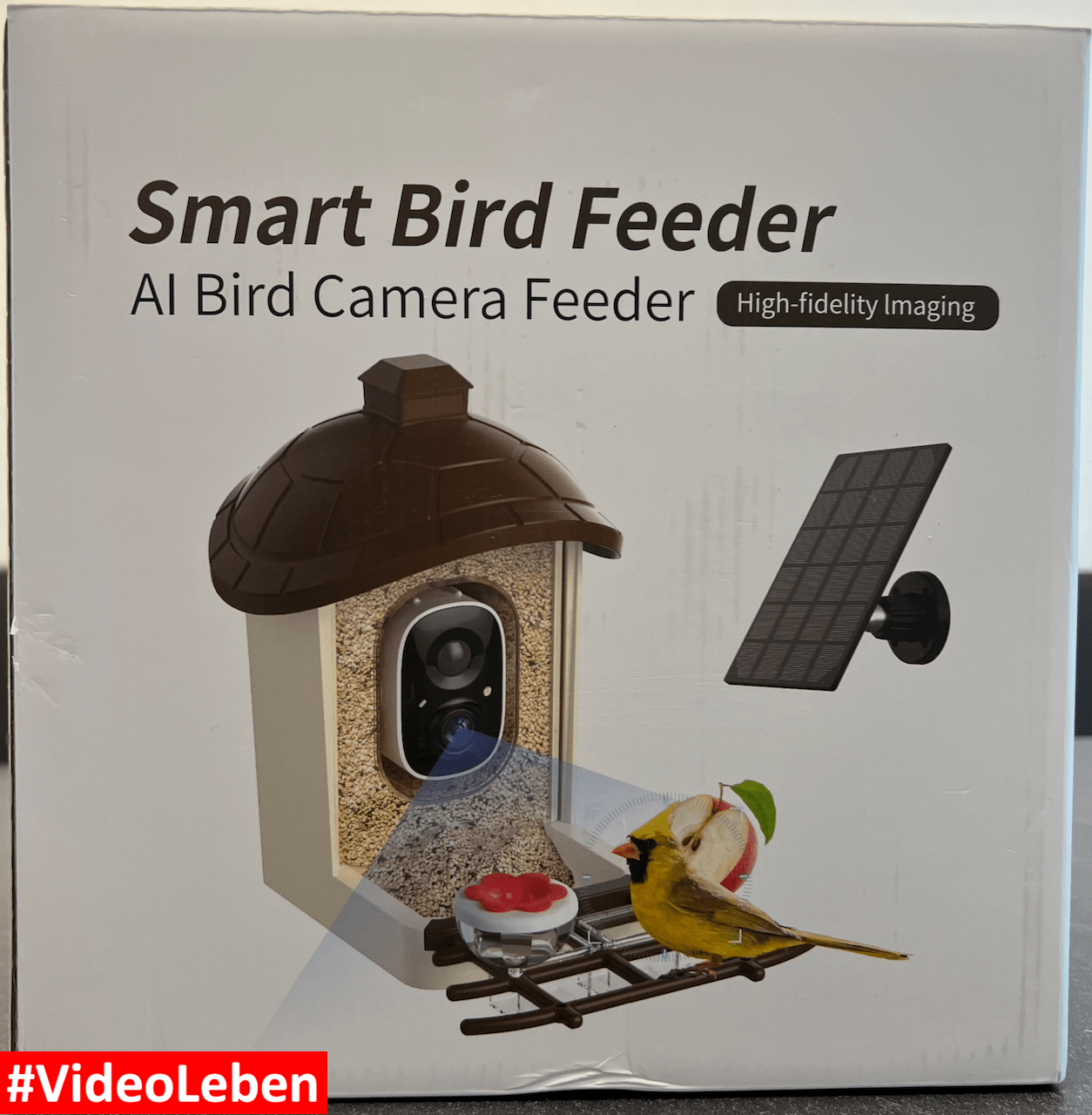 Futter-Vogelhaus mit 2K-Kamera & Vogelerkennung - solarbetrieben von Loirepint - vorgestellt von videoleben von familyeller