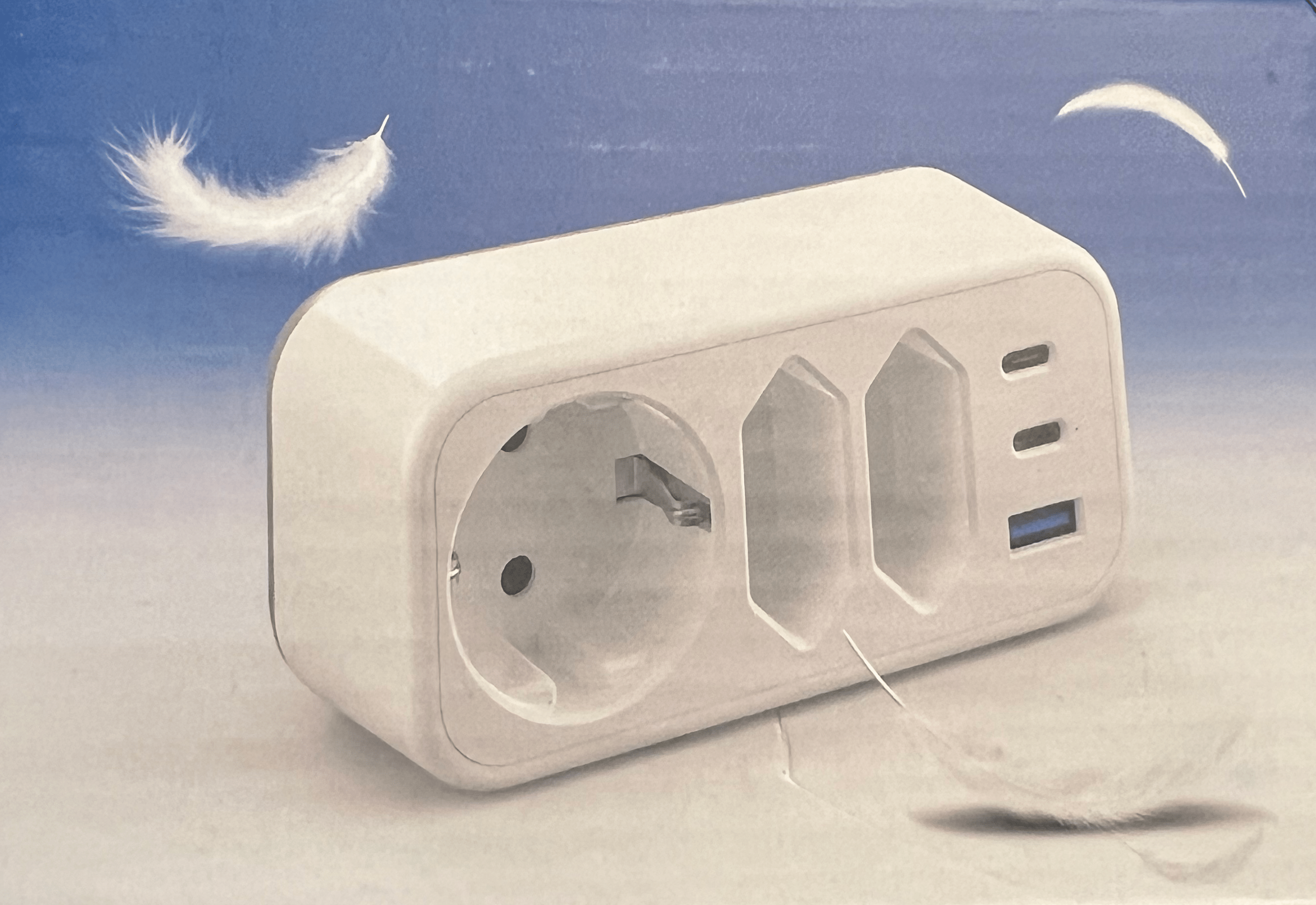 STGAROT 6 in 1 Mehrfachstecker Doppelstecker für Steckdose mit USB A und USB C - vorgestellt von videoleben von familyeller