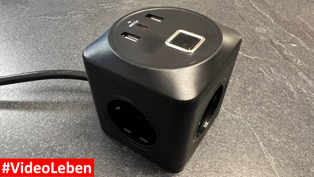 6 in 1 Steckdosenwürfel - USB Anschlüsse mit Schuko-Anschlüssen - videoleben von familyeller