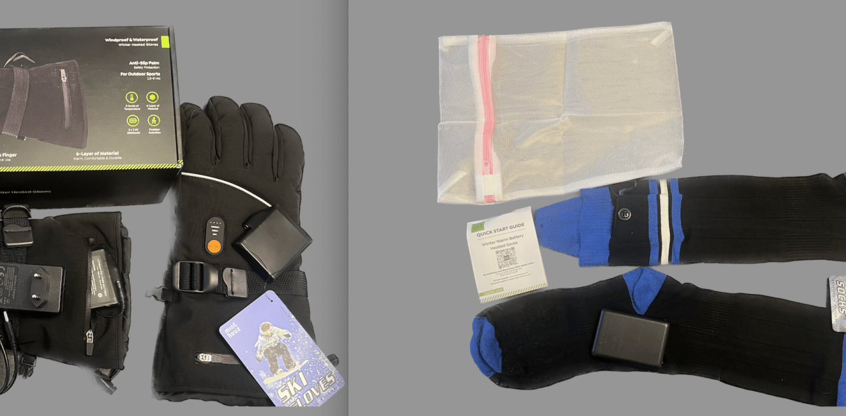 Minthouz beheizbare Socken und Handschuhe für Damen und Herren - vorgestellt von videoleben von familyeller