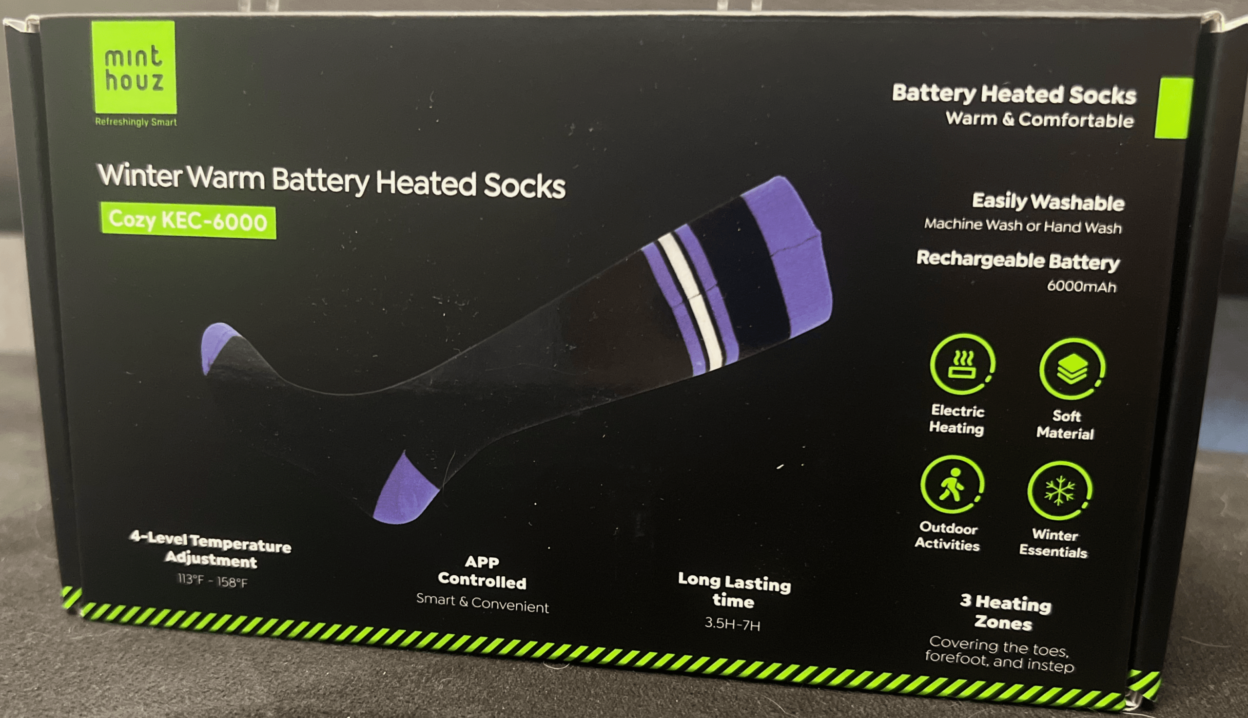 Packung Minthouz beheizbare Socken