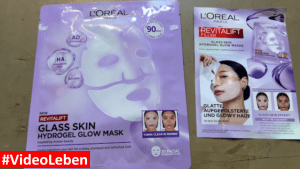 L'Oréal Paris Revitalift Glass Skin Hydrogel Glow Maske im trnd Projekt - vorgestellt von videoleben von familyeller