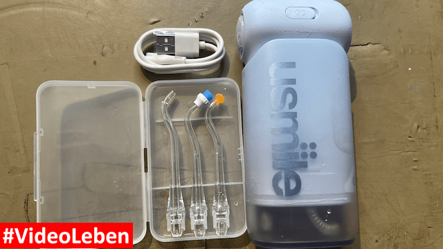 usmile C10 - tragbare Munddusche für unterwegs - vorgestellt von videoleben von familyeller