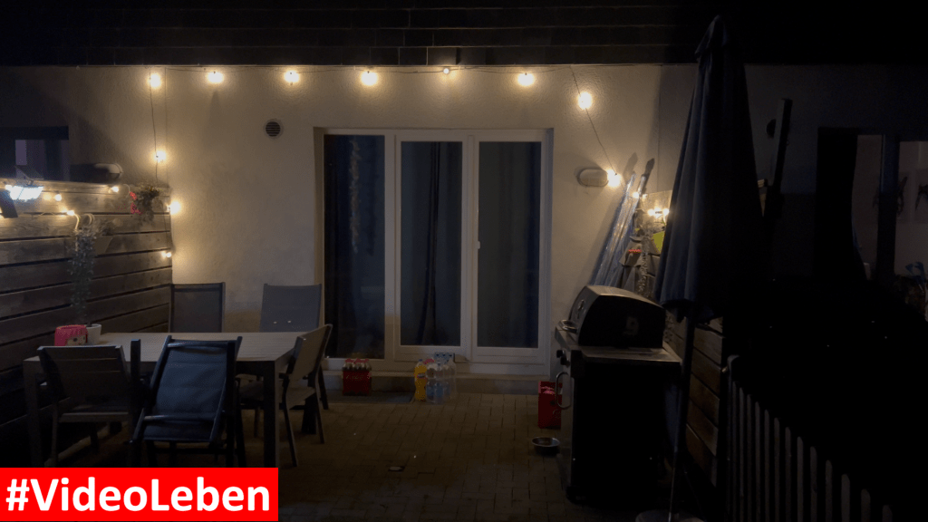 im Dunkeln - Die perfekte G40 LED Lichterkette für draußen und drinnen - vorgestellt von videoleben von familyeller