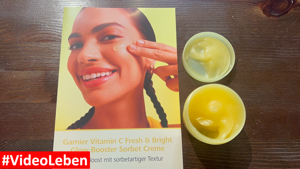 Garnier Vitamin C Fresh & Bright Glow Booster Sorbet Creme im trnd Projekt - vorgestellt von vieoleben von familyeller