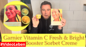 Garnier Vitamin C Fresh & Bright Glow Booster Sorbet Creme im trnd Projekt - vorgestellt von vieoleben von familyeller Titelbild