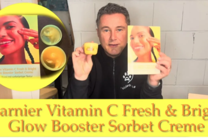Garnier Vitamin C Fresh & Bright Glow Booster Sorbet Creme im trnd Projekt - vorgestellt von vieoleben von familyeller Titelbild