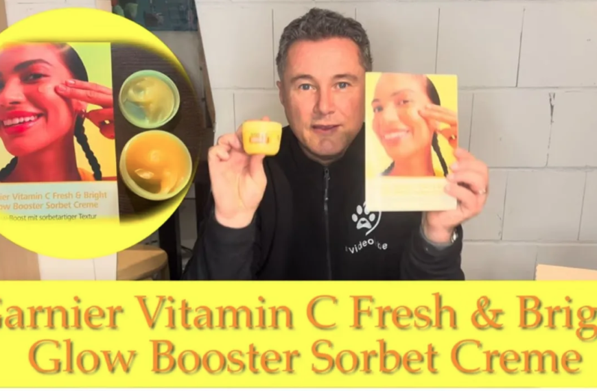 Garnier Vitamin C Fresh & Bright Glow Booster Sorbet Creme im trnd Projekt - vorgestellt von vieoleben von familyeller Titelbild