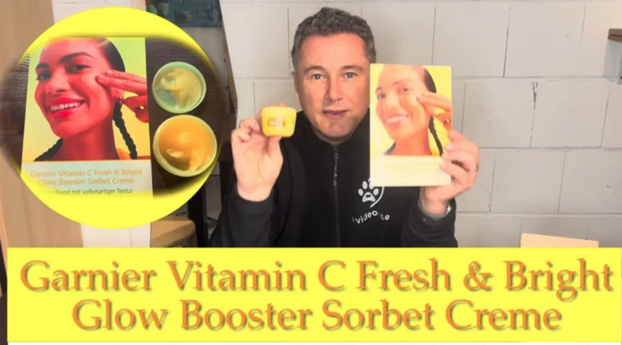 Garnier Vitamin C Fresh & Bright Glow Booster Sorbet Creme im trnd Projekt - vorgestellt von vieoleben von familyeller Titelbild