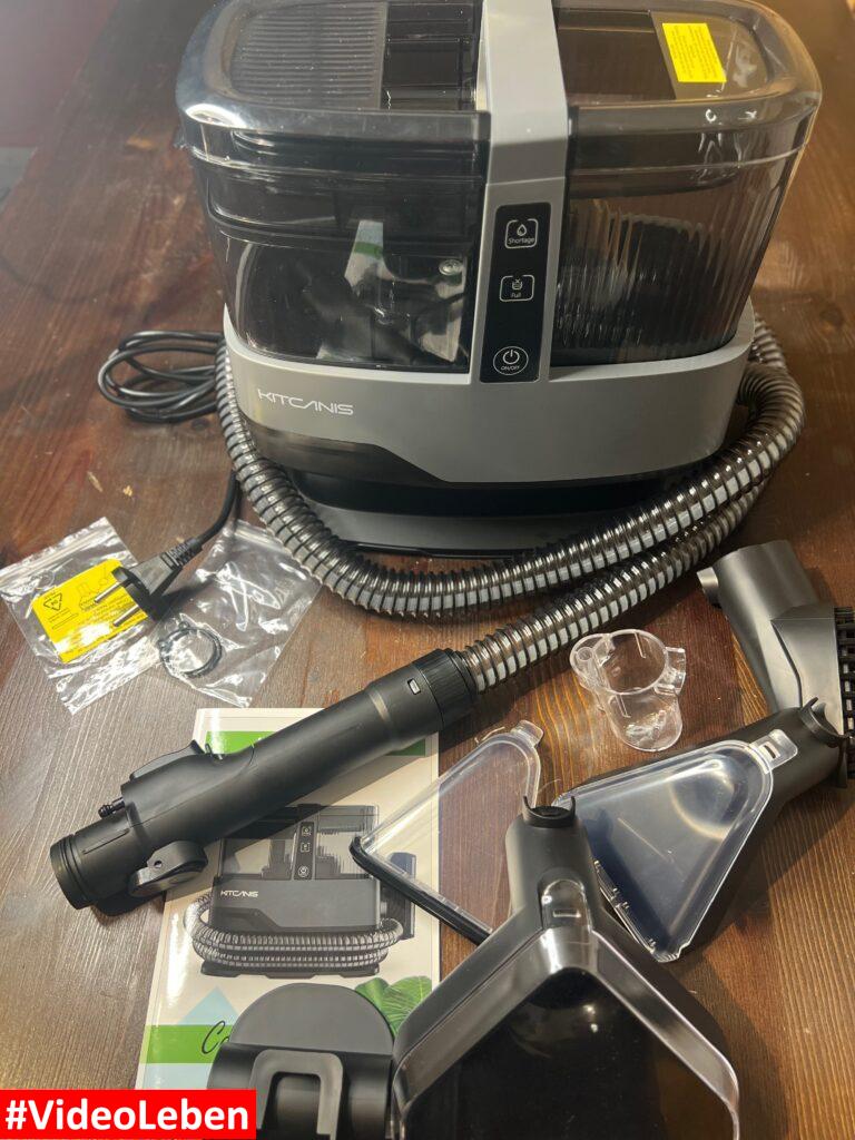 Lieferumfang - Teppich- und Polsterreiniger von Kitcanis - vorgestellt von videoleben von familyeller