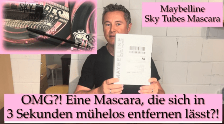 OMG?! Eine Mascara, die sich in 3 Sekunden mühelos entfernen lässt - Maybelline Sky Tubes Mascara - vorgestellt von videoleben von familyeller