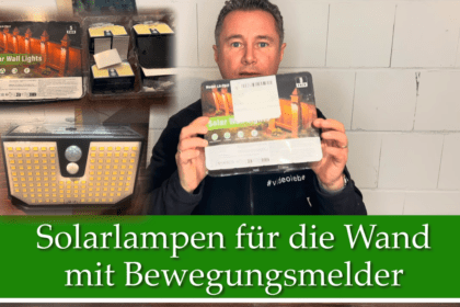 Solarlampen mit Bewegungsmelder für Garten, Hof und Garage - Vorstellung von videoleben von familyeller