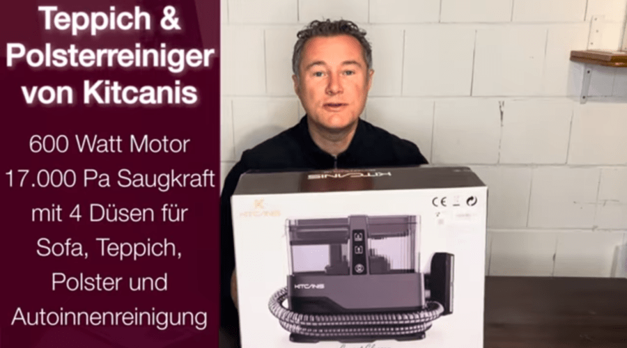 Teppich- und Polsterreiniger von Kitcanis - vorgestellt von videoleben von familyeller