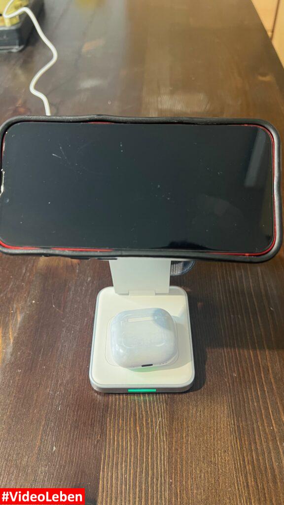 Handy queer - Tegler 3-in-1 MagSafe Ladegerät – Kabelloses Ladegerät für iPhone, Apple Watch und AirPods, faltbar - vorgestellt von videoleben von familyeller