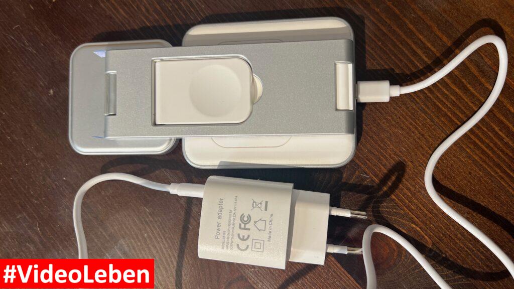 zusammengeklappt Oberseite - Tegler 3-in-1 MagSafe Ladegerät – Kabelloses Ladegerät für iPhone, Apple Watch und AirPods, faltbar - vorgestellt von videoleben von familyeller