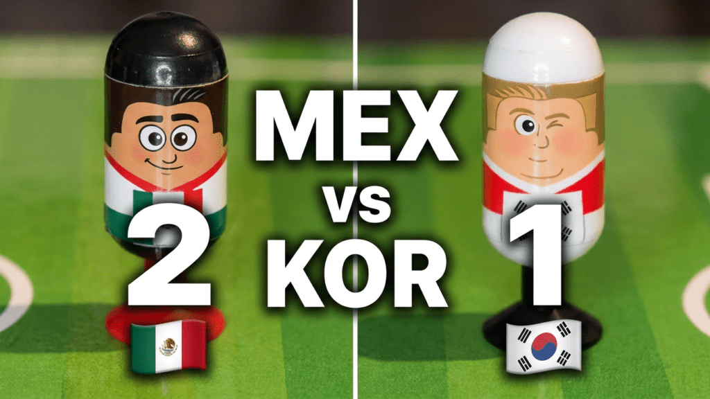 2 zu 1 Gruppenspiel in Gruppe A zwischen Mexiko vs. Korea | Fußball-Weltmeisterschaft 2026