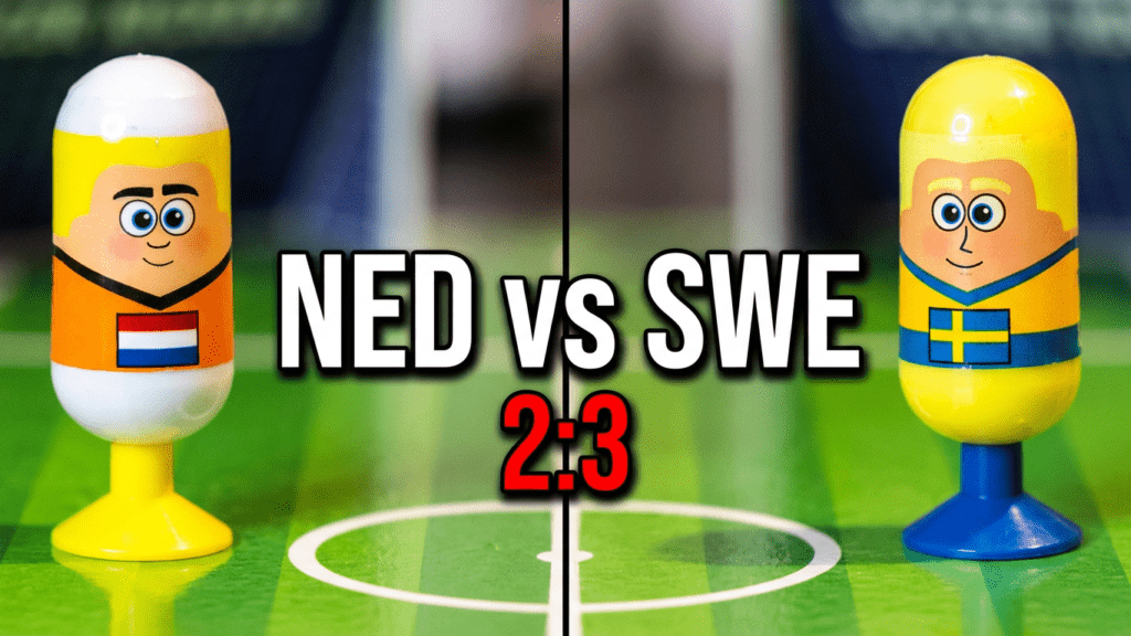 2 zu 3 im Gruppenspiel in Gruppe F zwischen Niederlande vs. Schweden | Fußball-Weltmeisterschaft 2026