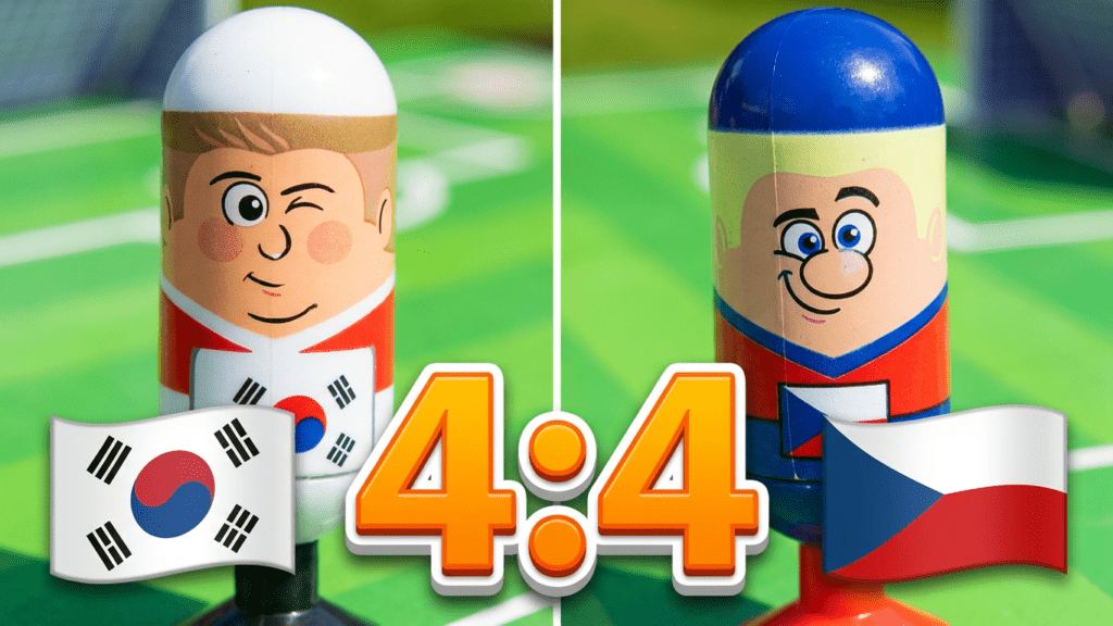 4 zu 4 beim Gruppenspiel der Gruppe A Südkorea vs. Tschechien | Fußball-Weltmeisterschaft 2026 - vorgestellt von videoleben von familyeller