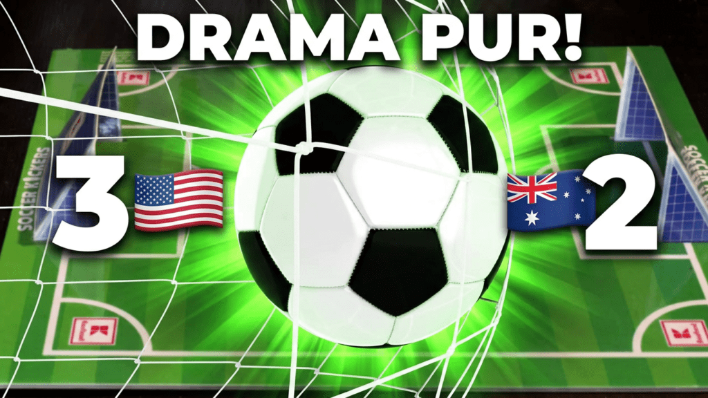 Drama pur im Gruppenspiel in Gruppe D zwischen USA vs. Australien | Fußball-Weltmeisterschaft 2026