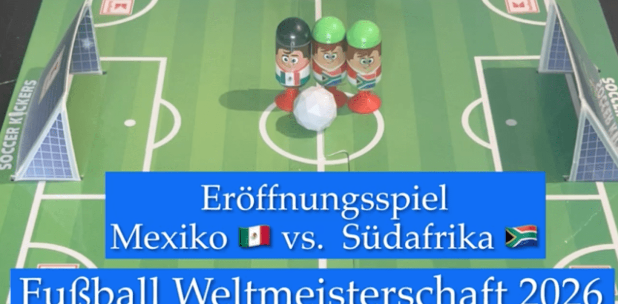 Eröffnungsspiel der Fußball-Weltmeisterschaft 2026 zwischen Mexiko und Südafrika - vorgestellt von videoleben von familyeller