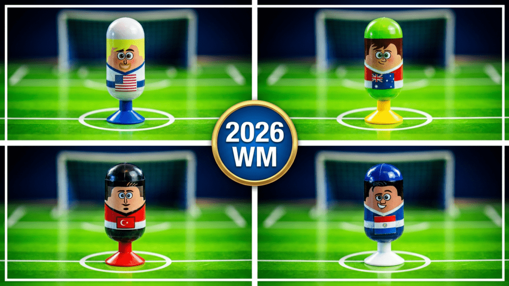 Gruppe D der Fußball-Weltmeisterschaft 2026 - vorgestellt von videoleben von familyeller - vier
