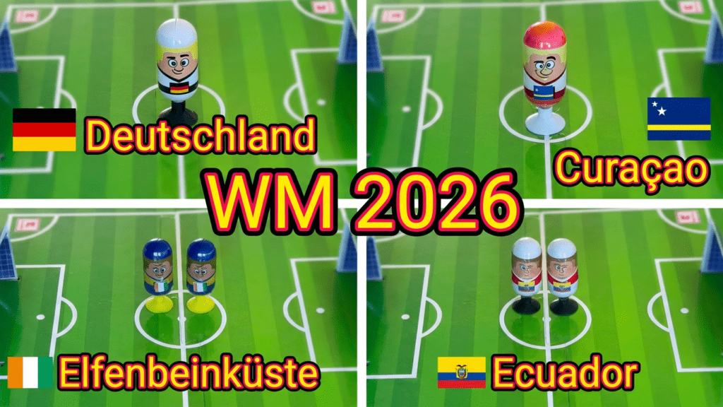Gruppe E der Fußball-Weltmeisterschaft 2026 - vorgestellt von videoleben von familyeller - Quadrat