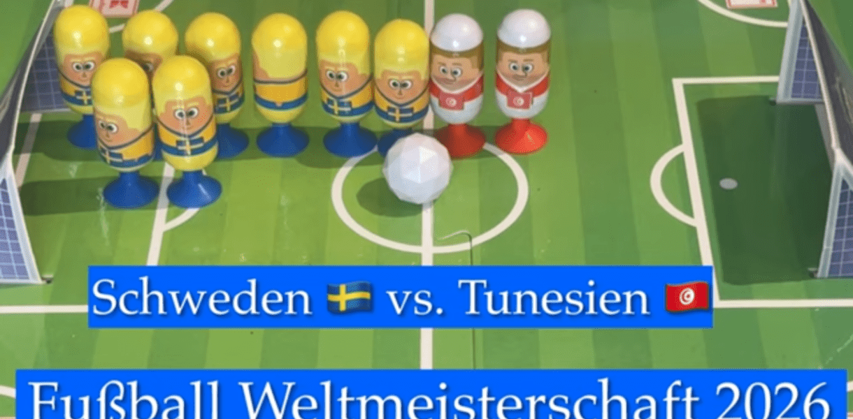 Gruppenspiel in Gruppe F zwischen Schweden vs. Tunesien | Fußball-Weltmeisterschaft 2026 - vorgestellt von videoleben von familyeller