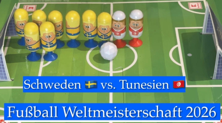 Gruppenspiel in Gruppe F zwischen Schweden vs. Tunesien | Fußball-Weltmeisterschaft 2026 - vorgestellt von videoleben von familyeller