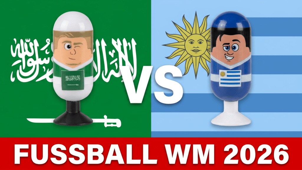 Gruppenspiel in Gruppe H Saudi Arabien vs. Uruguay | Fußball-Weltmeisterschaft 2026 vorgestellt von videoleben von familyeller