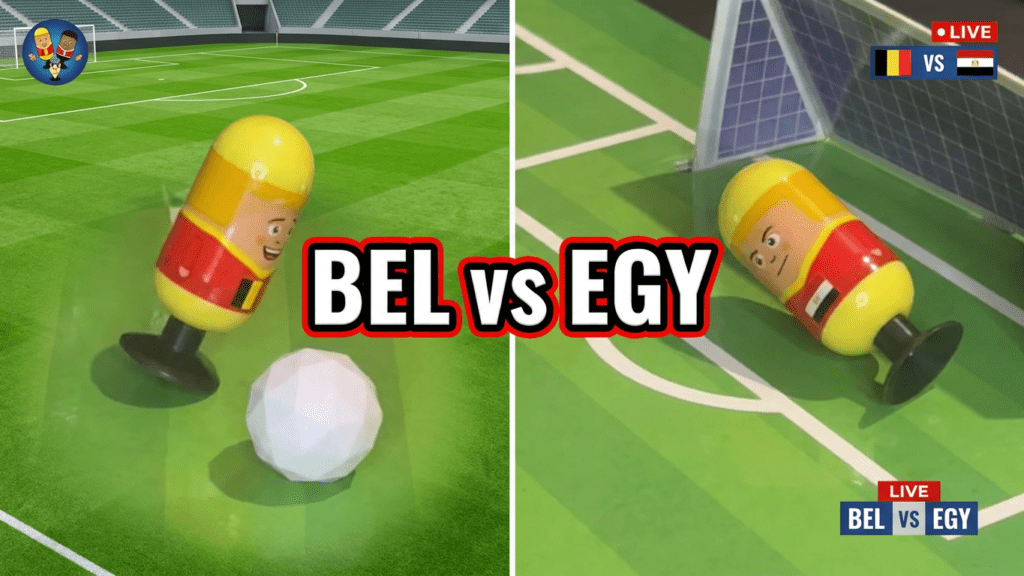 Soccer Kickers im Gruppenspiel in Gruppe G zwischen Belgien vs. Ägypten | Fußball-Weltmeisterschaft 2026 präsentiert von videoleben von familyeller