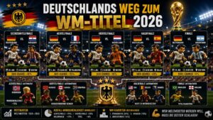Deutschlands Weg zum WM-Titel 2026 – Turnierbaum, Termine und Wahrscheinlichkeiten