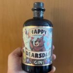 Happy Bearsday Gin Flasche mit Personalisierungsfeld – personalisierbarer Gin