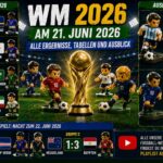WM 2026 am 21. Juni – Ergebnisse, Tabellen und Ausblick auf den 22. Juni