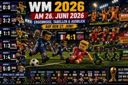 WM 2026 am 26. Juni – Ergebnisse, Tabellen und Ausblick auf den 27. Juni