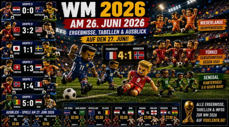 WM 2026 am 26. Juni – Ergebnisse, Tabellen und Ausblick auf den 27. Juni