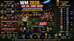 WM 2026 am 30. Juni – Sechzehntelfinale K.o.-Phase