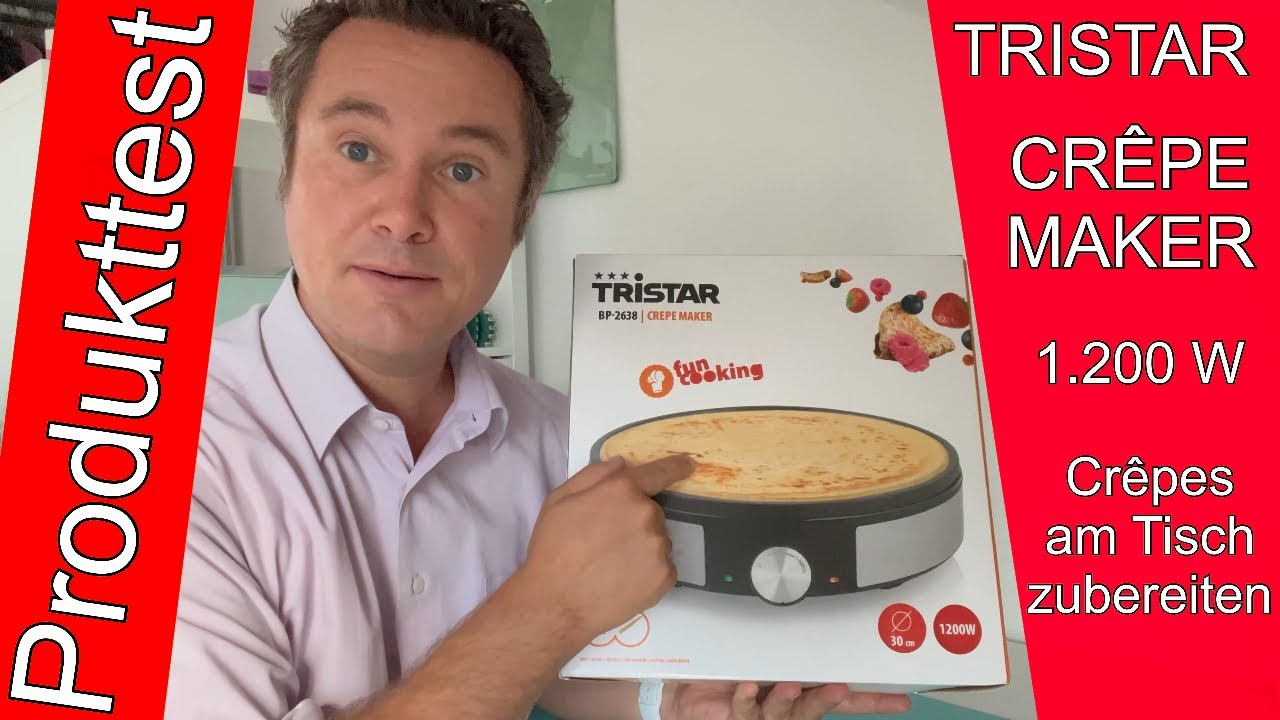 TRISTAR Crepe Maker Test – Crepe-Maker mit 1200 W und 30 cm Backfläche