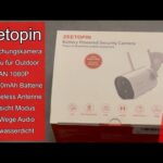 Zeetopin Outdoor Überwachungskamera Unboxing und Test