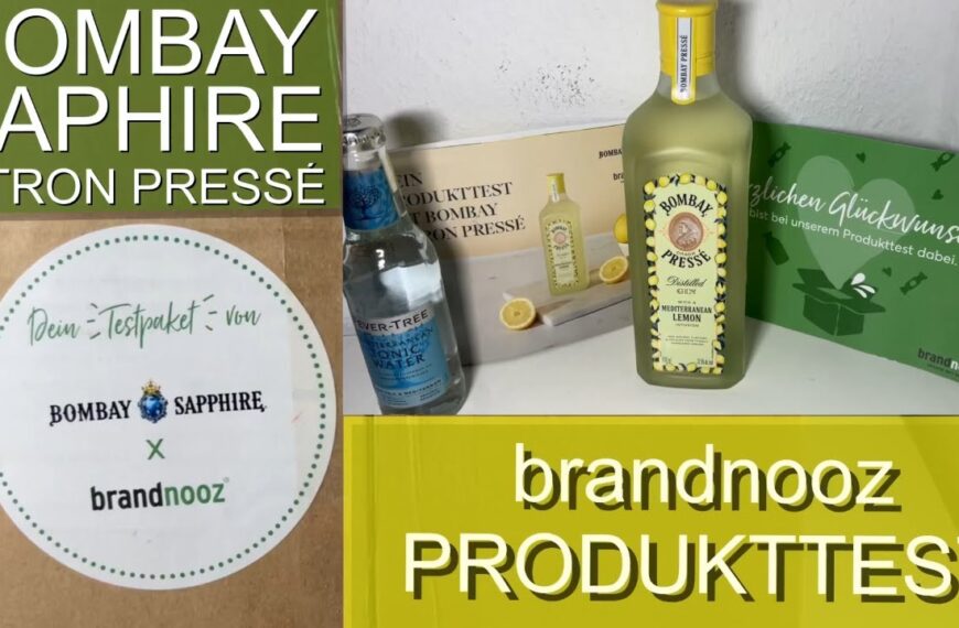 Bombay Citron Pressé Gin Test – Brandnooz Produkttest