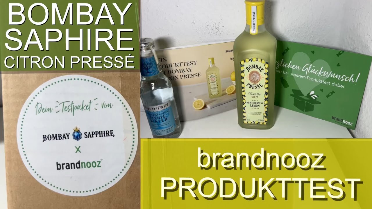 Bombay Citron Pressé Gin Test – Brandnooz Produkttest