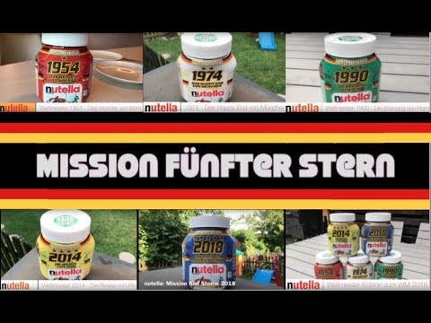 nutella komplette Weltmeister-Edition zur WM 2018