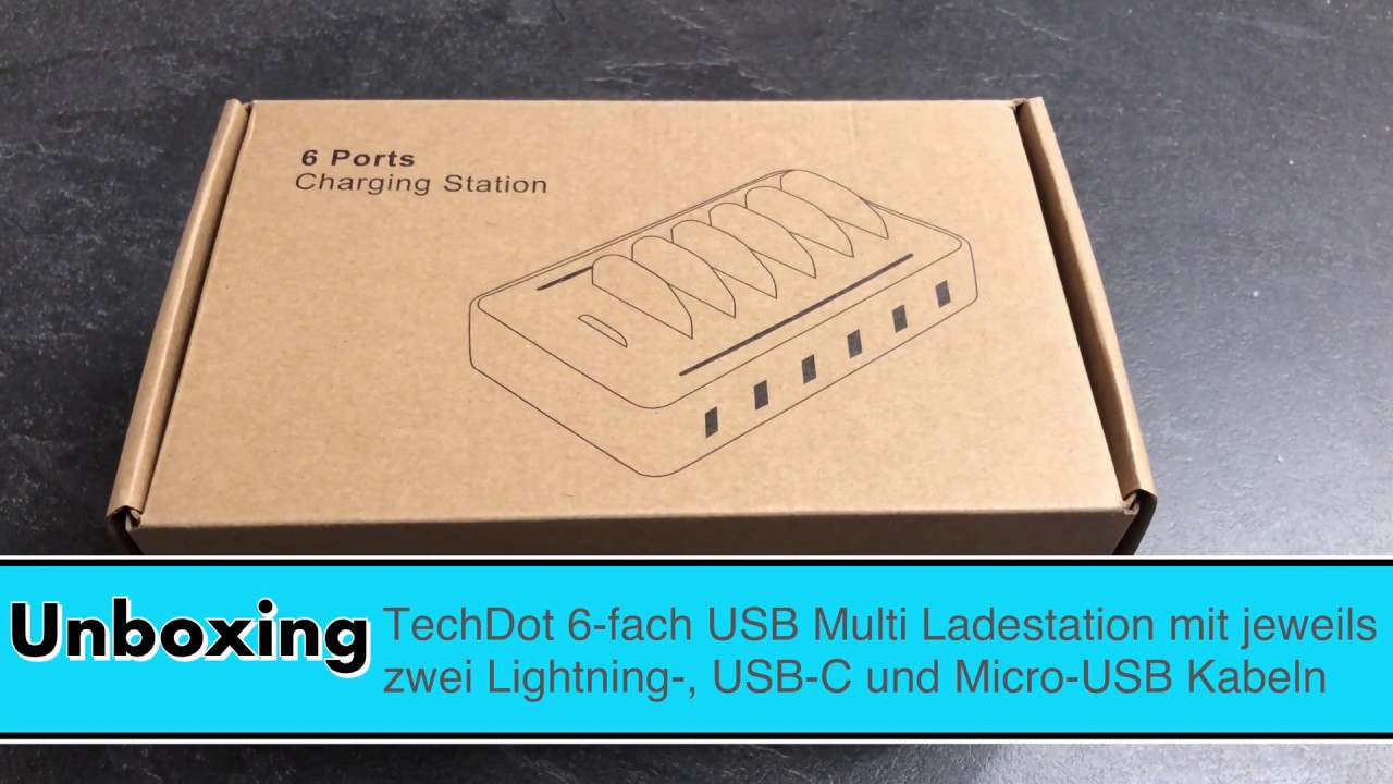 TechDot 6-fach USB Multi Ladestation Test – Unboxing