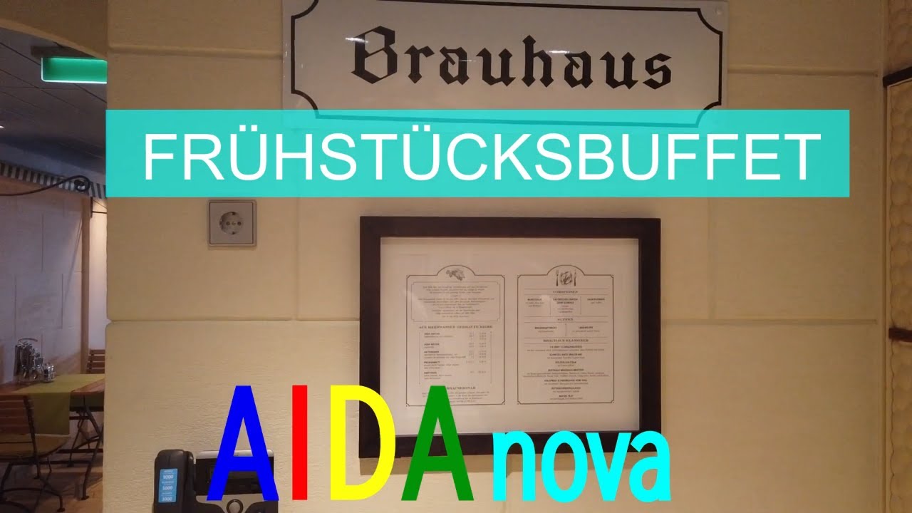 Frühstücksbuffet im Brauhaus auf der AIDAnova – Restaurants und Bars an Bord
