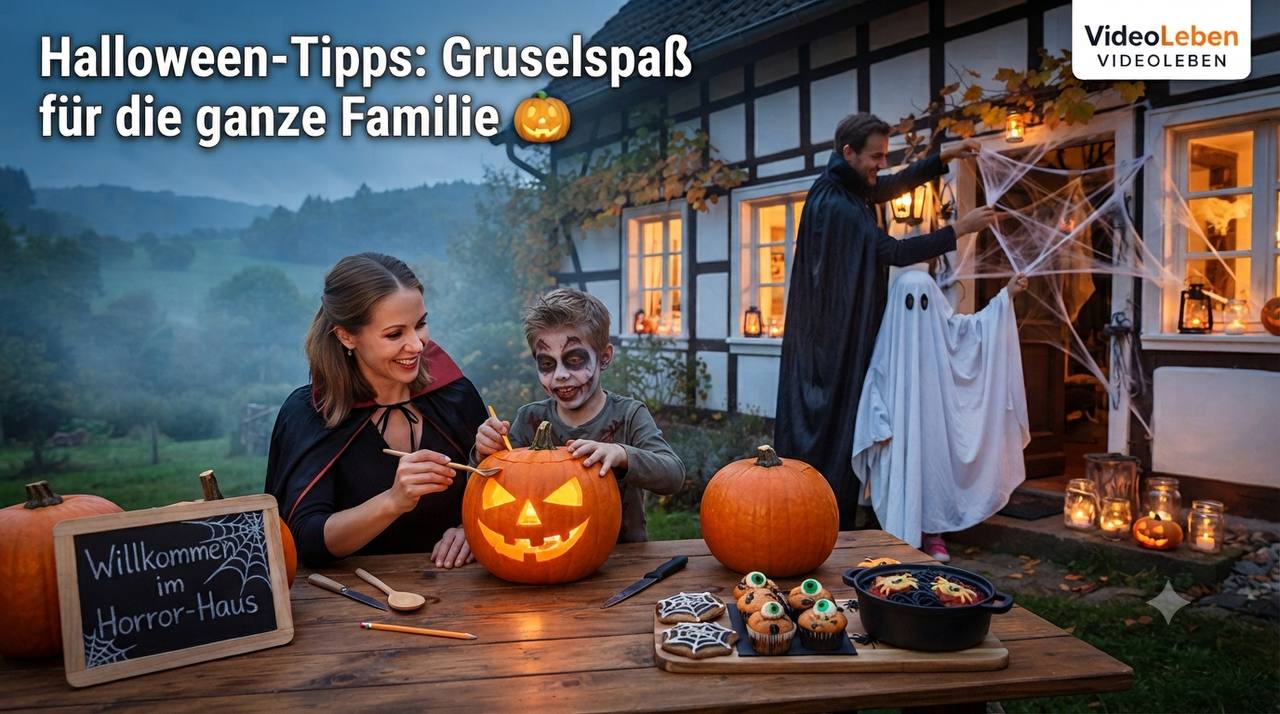 🤖 KI-generiertes Beitragsbild: Halloween Party Tipps für die Familie