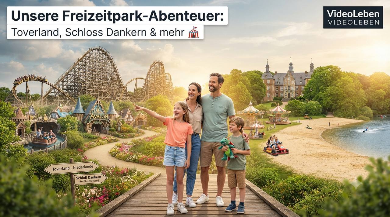 🤖 KI-generiertes Beitragsbild: Familie im Freizeitpark