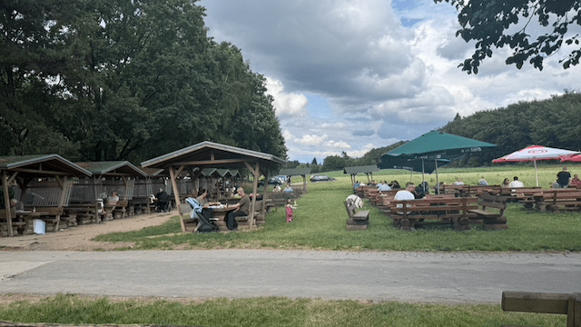 Biergarten am Bergerhof Hattingen mit Atmosphaere