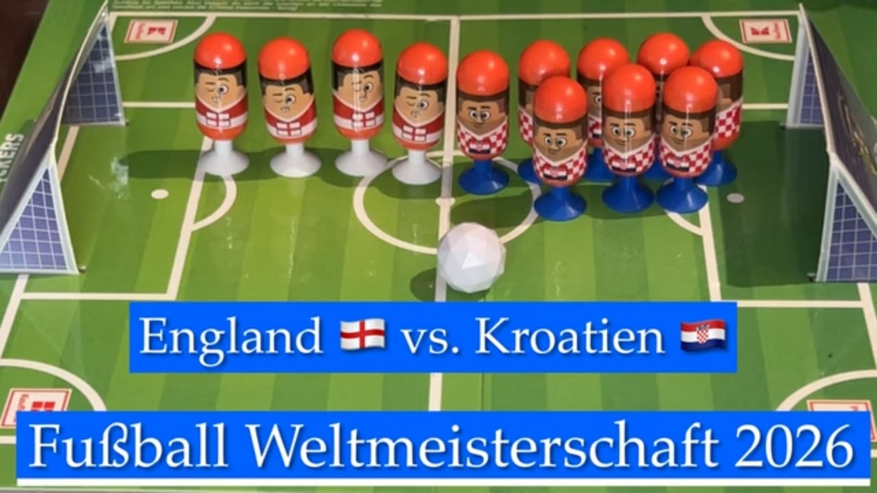 Simulation des Spiels England vs. Kroatien | Fußball