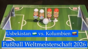 Simulation des Spiels Usbekistan vs. Kolumbien | Fußball
