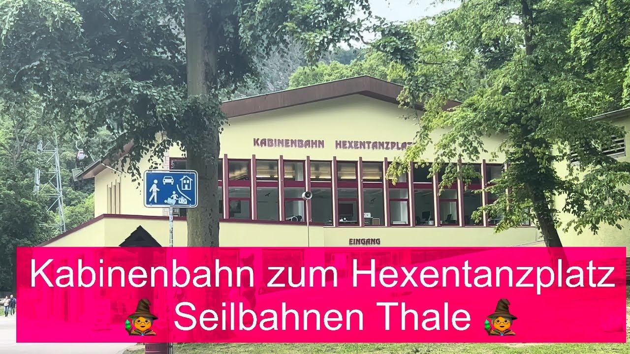 Kabinenbahn zum Hexentanzplatz Thale und Spassinsel Bodetal - Seilbahnfahrt im Harz