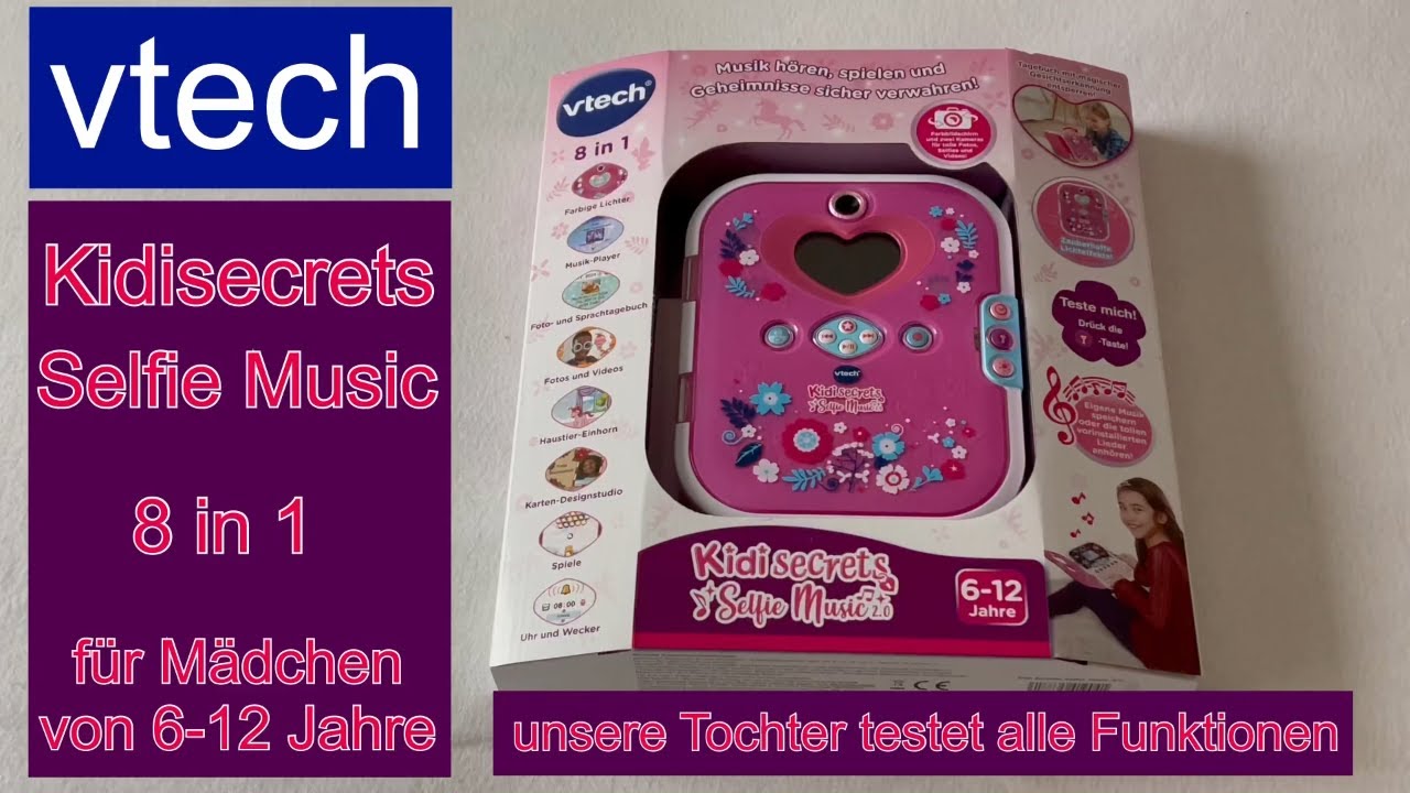 VTech Kidisecrets Selfie Music 2.0 Test – Tagebuch mit Kamera